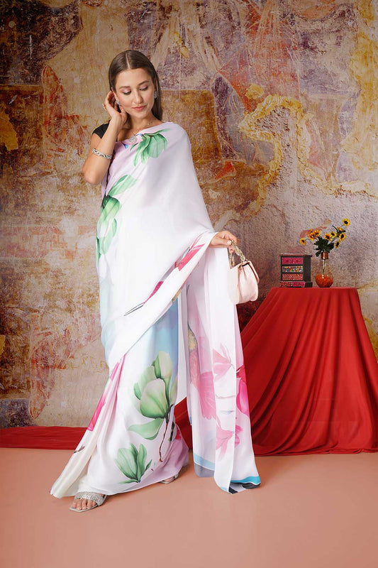 Grishma | Satin Georgette Saree