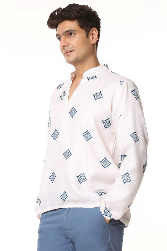 Ikkat | Korean Shirt Kurta