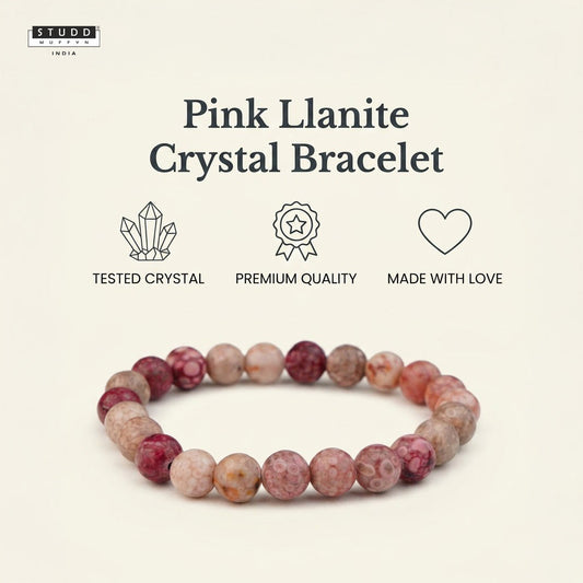 Pink Llanite Crystal Bracelet