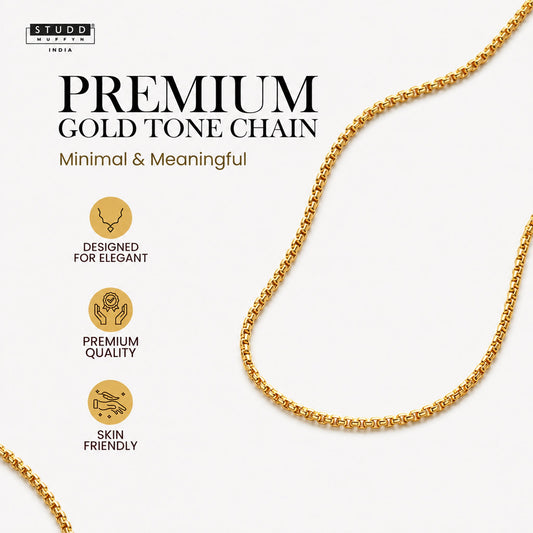 Golden Boxer Chain – 24K Gold Tone