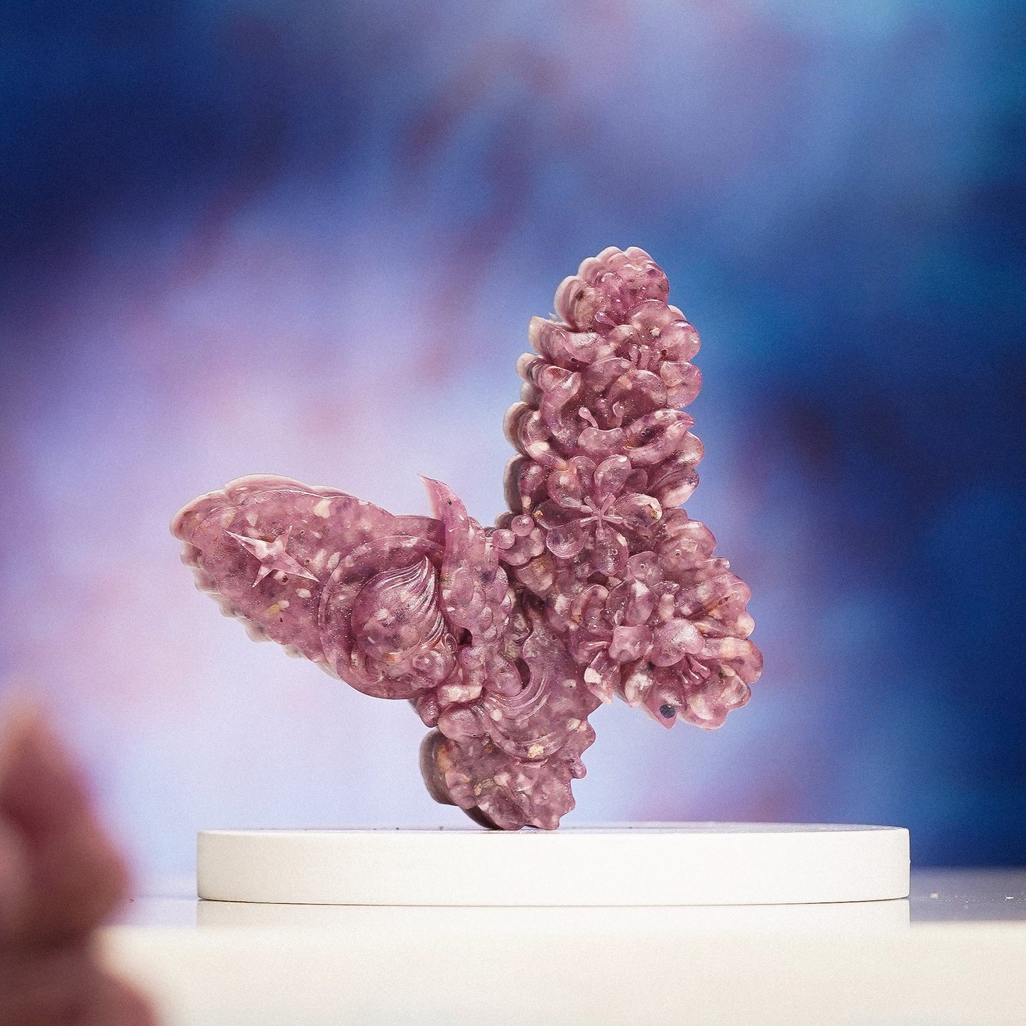 Rose Quartz Crystal Butterfly