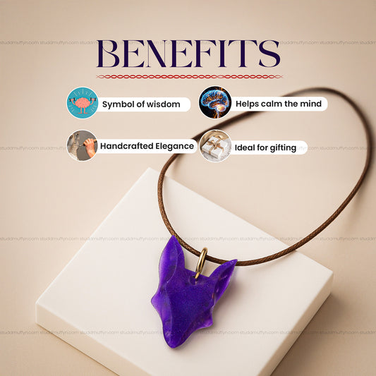 Amethyst Fox Pendent