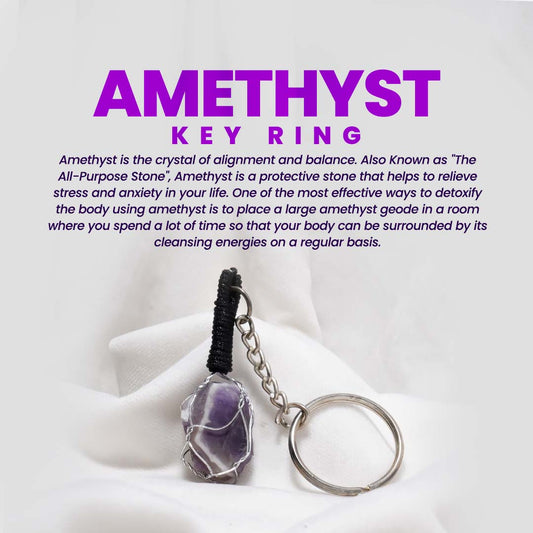 Amethyst Keyring