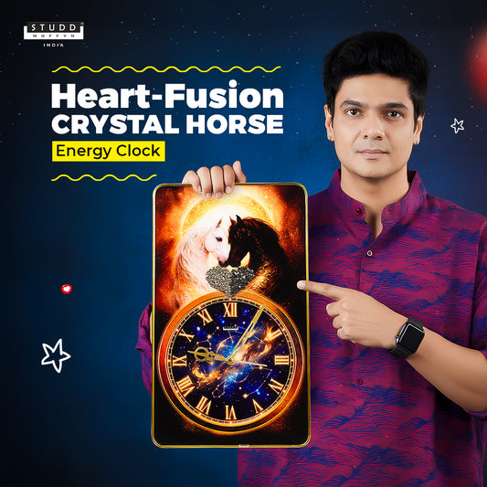 Riche Rich Stallion Heart Clock