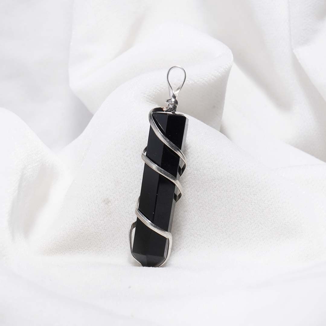 Black Obsidian Pendant (Without Chain)