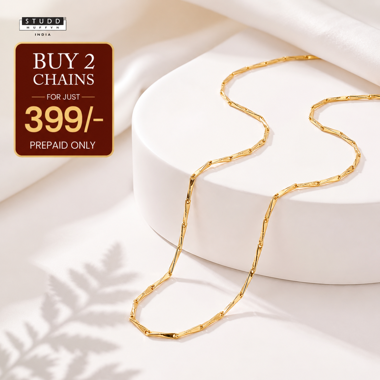 Golden Rice Chain - 24K Gold-Toned ( 0.5mm )