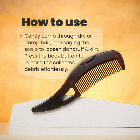 Clear Scalp Comb I Ultimate Dandruff & Oil Control Tool