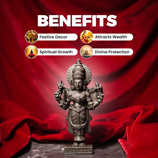 Goddess Lakshmi Ji Pyrite Idol