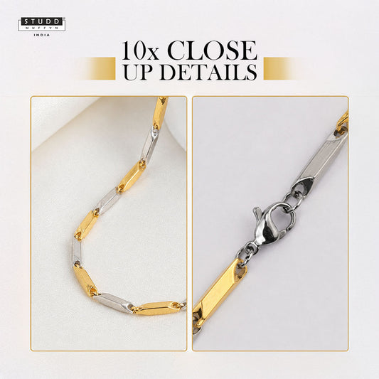 Rice Chains – Pack of 4 (3MM) | Gold, Gold & Silver, Prism & Silver
