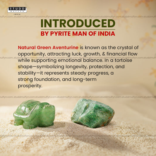 Green Aventurine Crystal Tortoise | Miniature Series