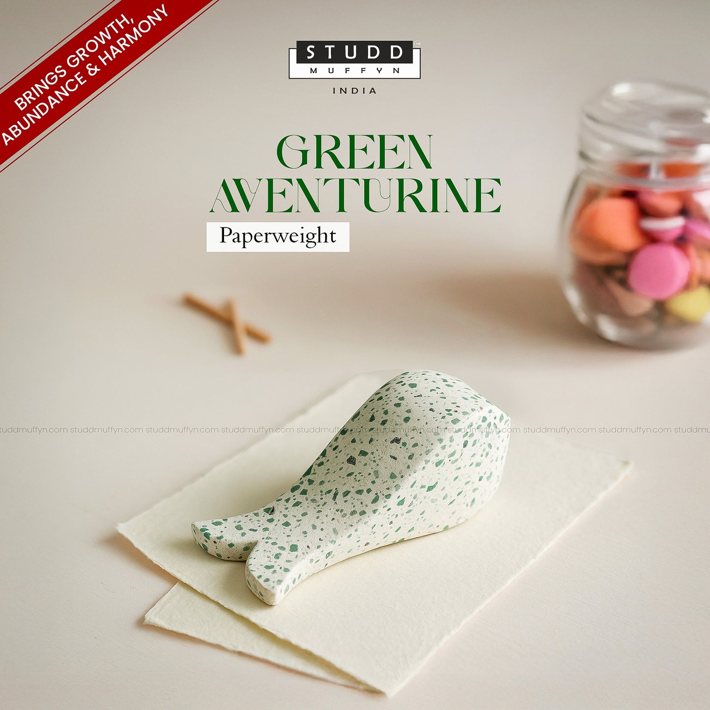 Green Aventurine Paperweight