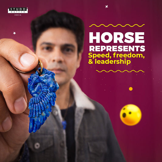 Lapis Lazuli Horse Pendant