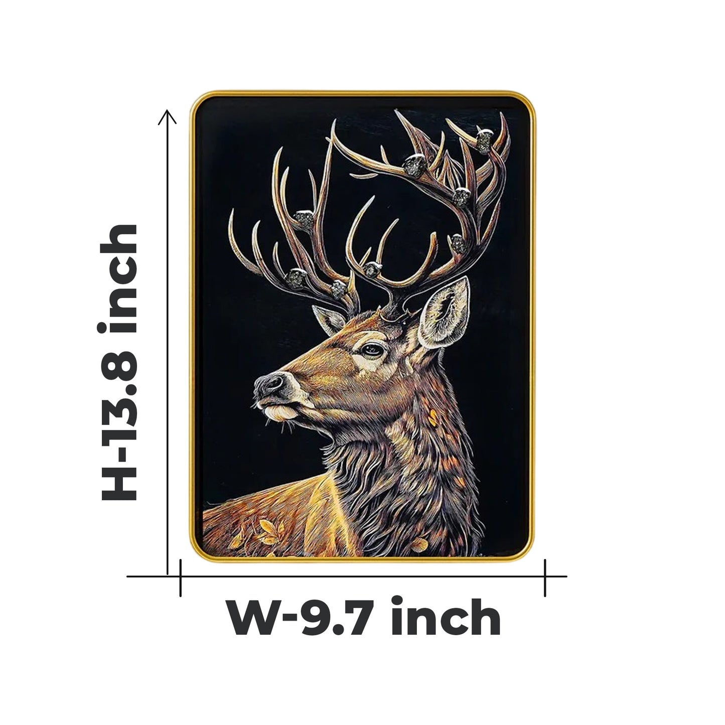 Majestic Pyrite Deer By Studd Muffyn