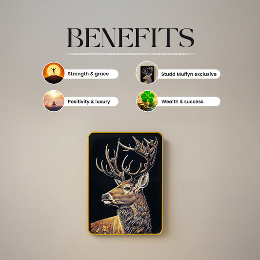 Majestic Pyrite Deer By Studd Muffyn