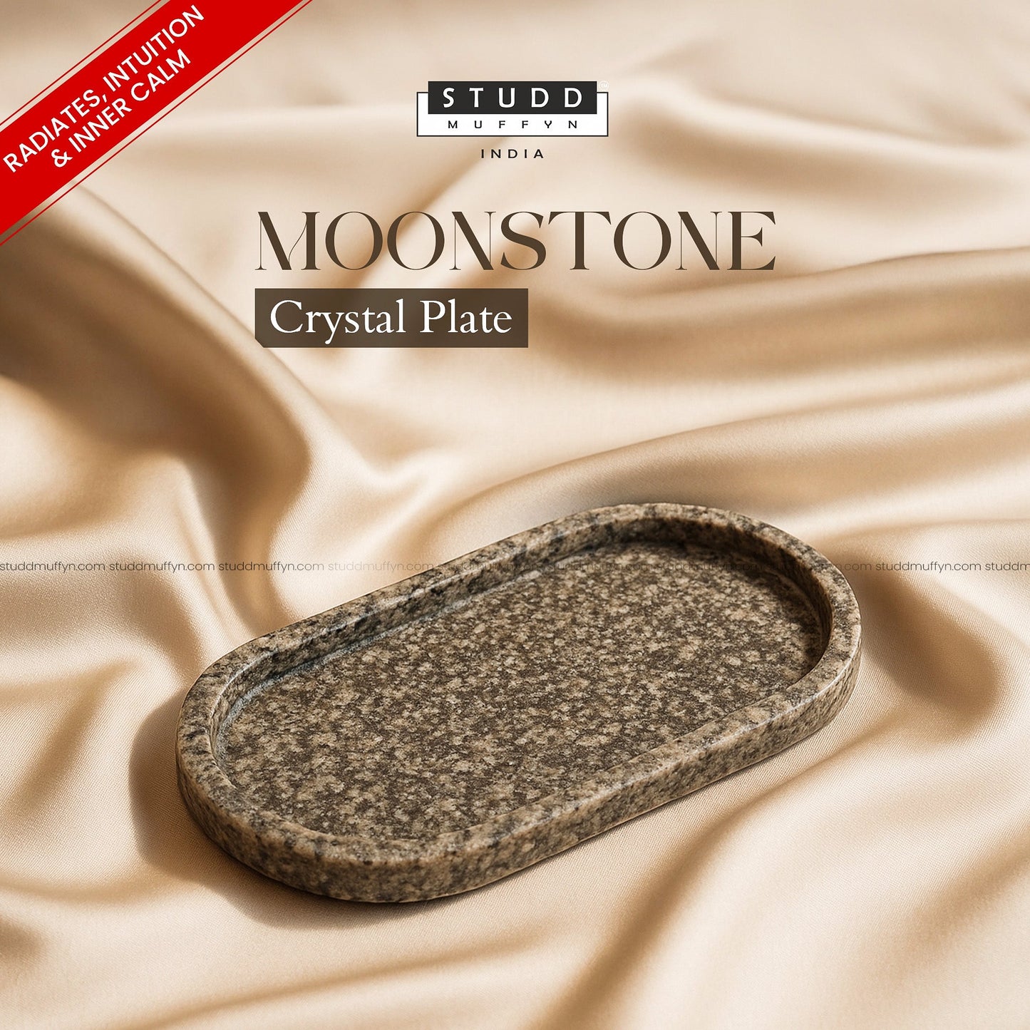 Moonstone Crystal Plate