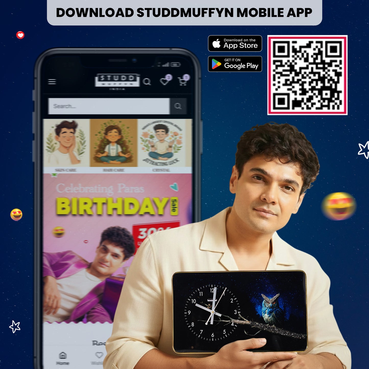 Nazar Protection Owl Clock