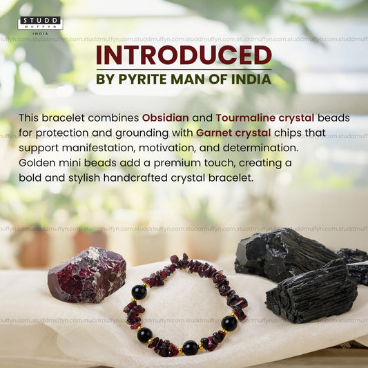 Power Protection and Manifestation Crystal Chips Bracelet