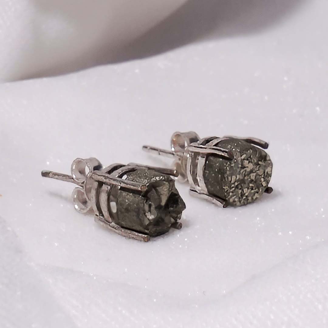 Pyrite Stud Earrings