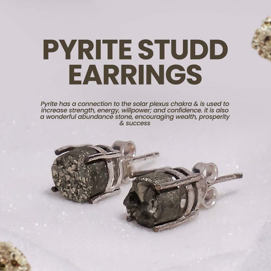 Pyrite Stud Earrings