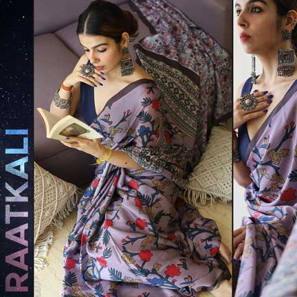 Raatkali - Satin Georgette Saree