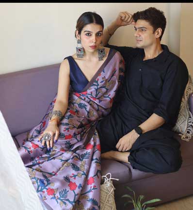 Raatkali - Satin Georgette Saree