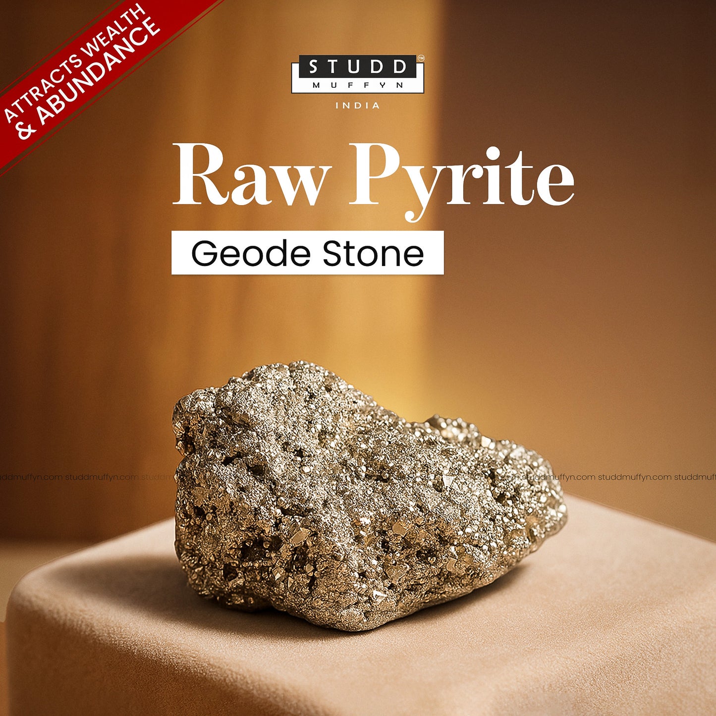 Raw Pyrite Geode Stone