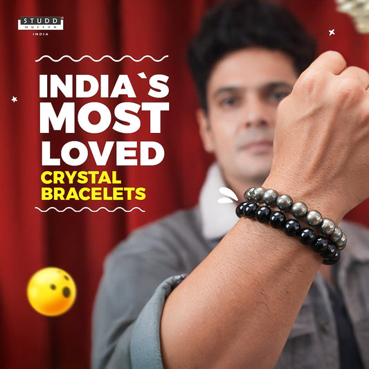 Richie Rich Combo (Pyrite Bracelet + Black Obsidian Bracelet)