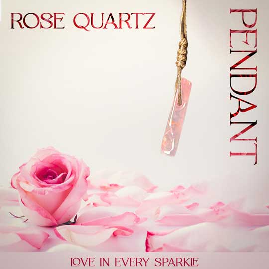 Rose Quartz Pencil Pendant