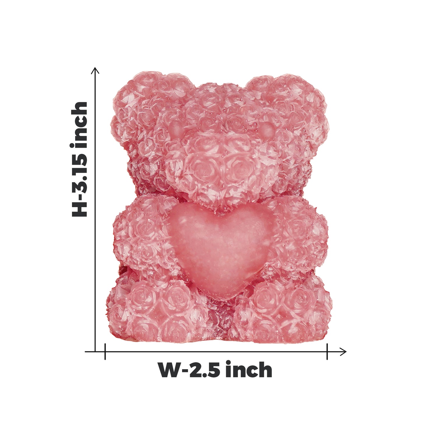 Rose Quartz Teddy Bear