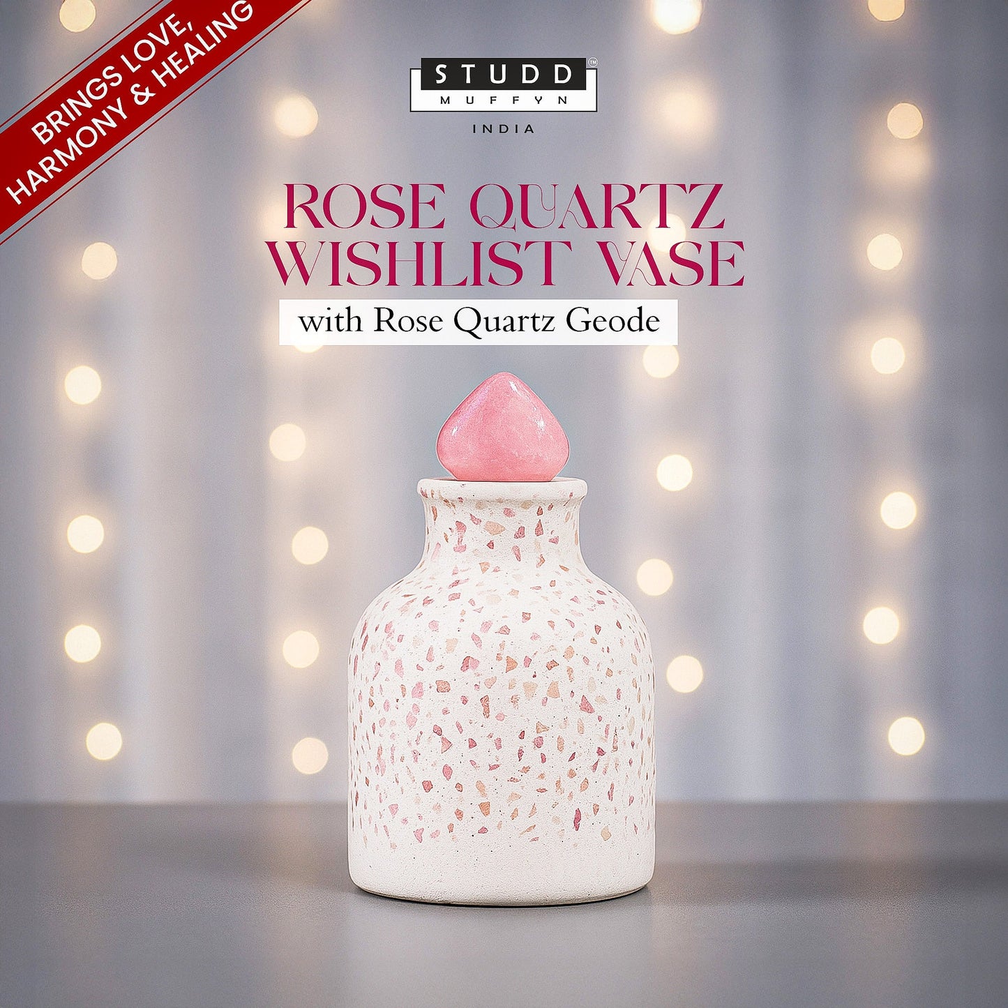 Rose Quartz Wish In The Bottle