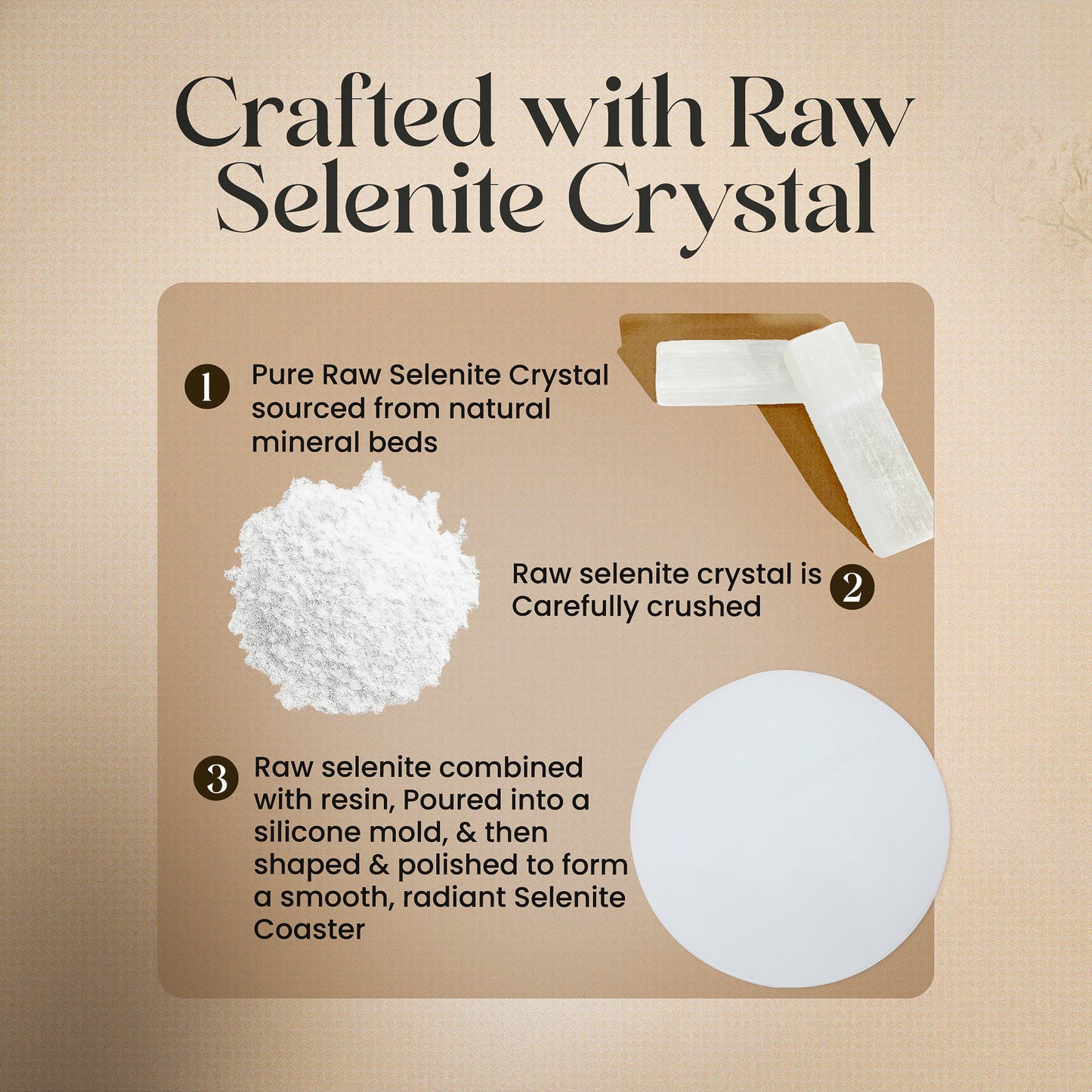 Selenite Coaster