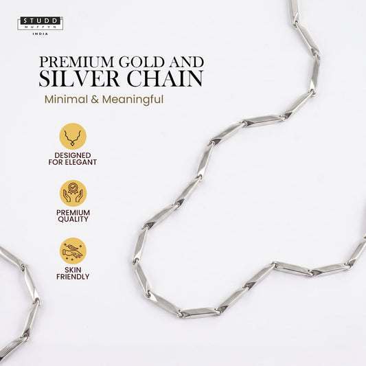 Silver Rice Chain 3MM