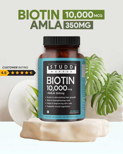 Biotin + Amla 10000mcg Capsules
