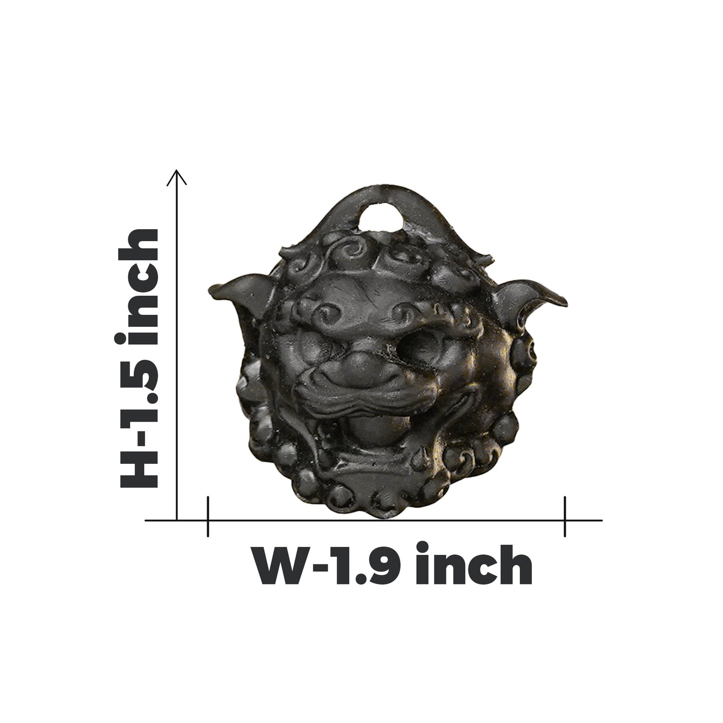 Tourmaline Guardian Lion Keychain