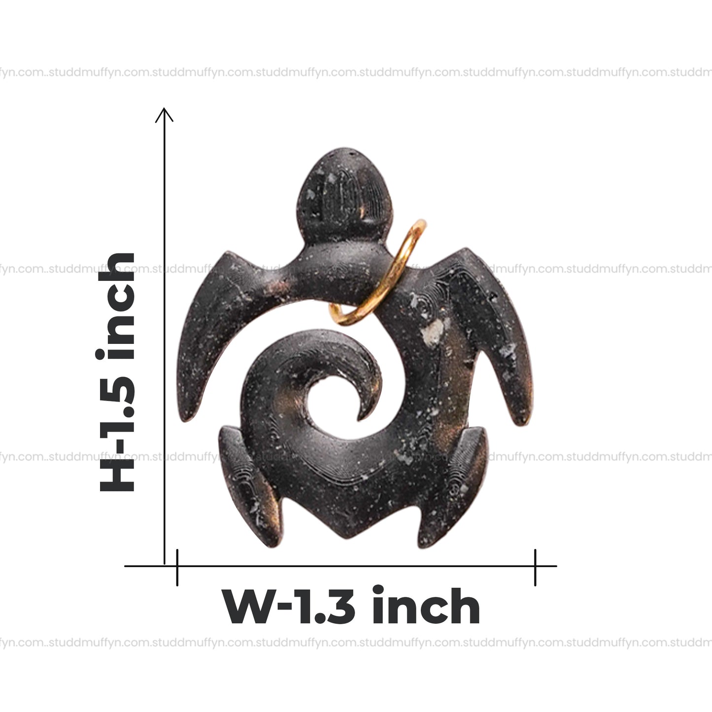 Tourmaline Tortoise Pendant