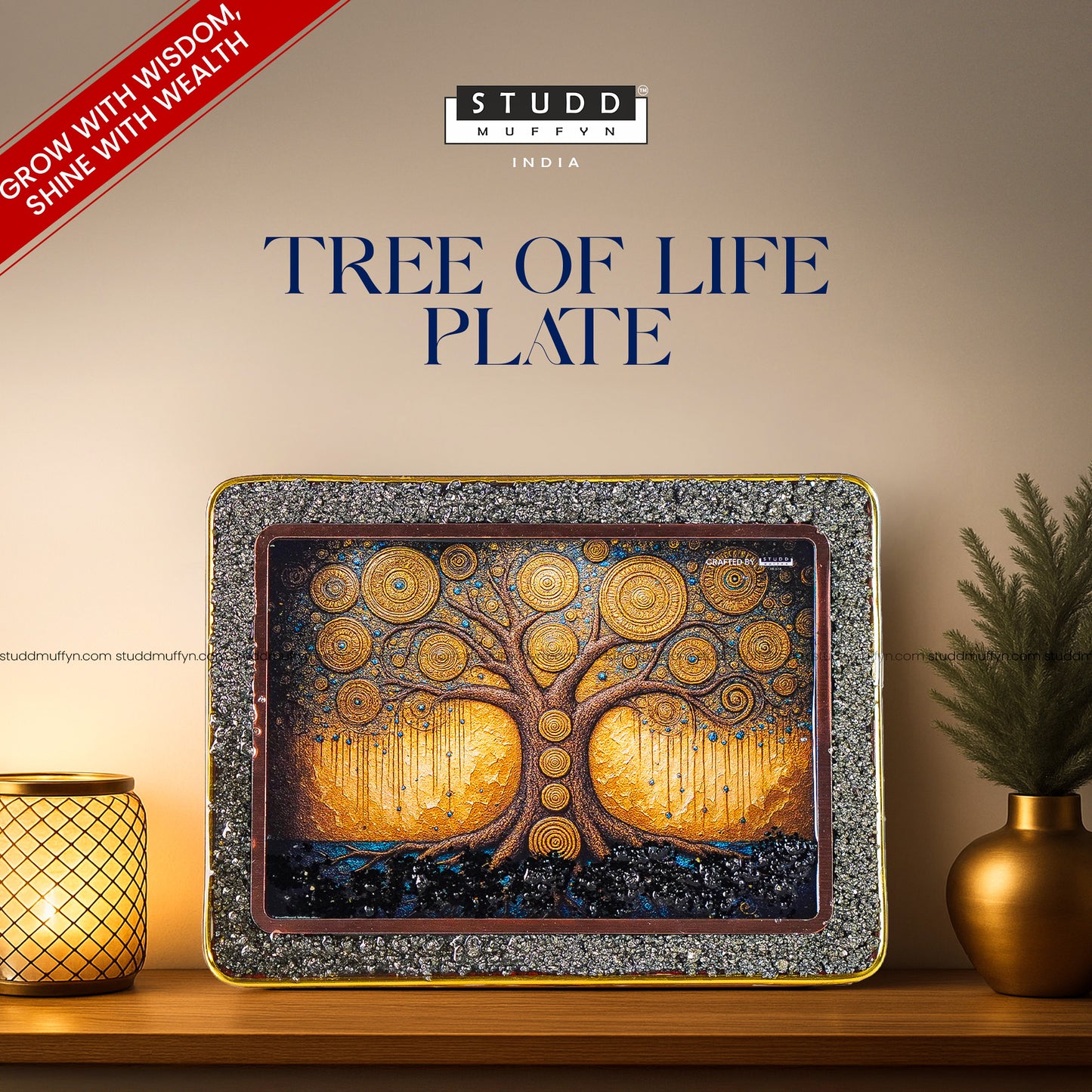Tree of Life Richie Rich Plate
