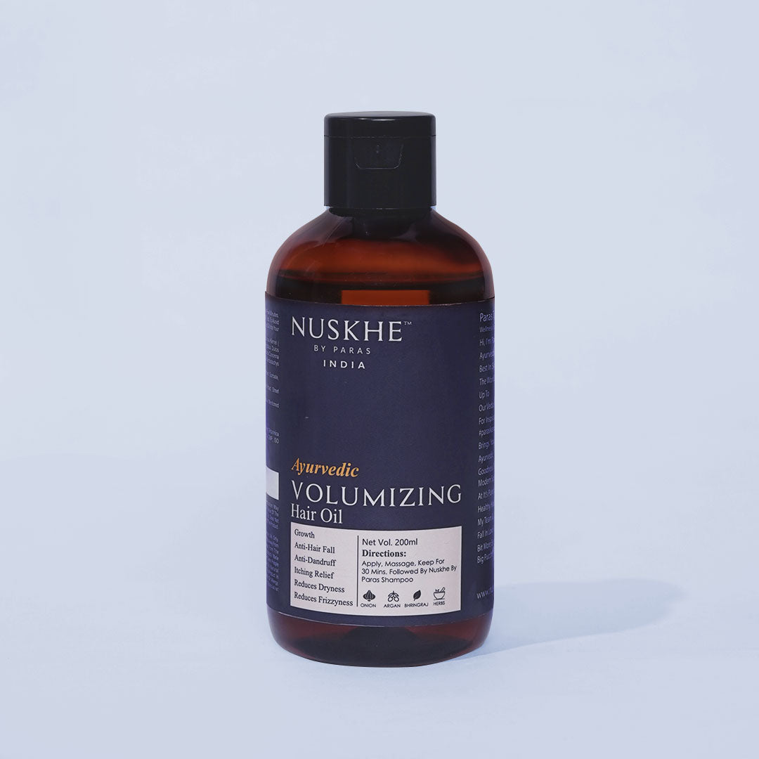 Nuskhe by Paras Ayurvedic Volumizing Hair Oil For Growth, Anti Hair Fall, Dryness, Dull Damaged Hair Repair & Anti Frizz ( 200 ml- Unisex)