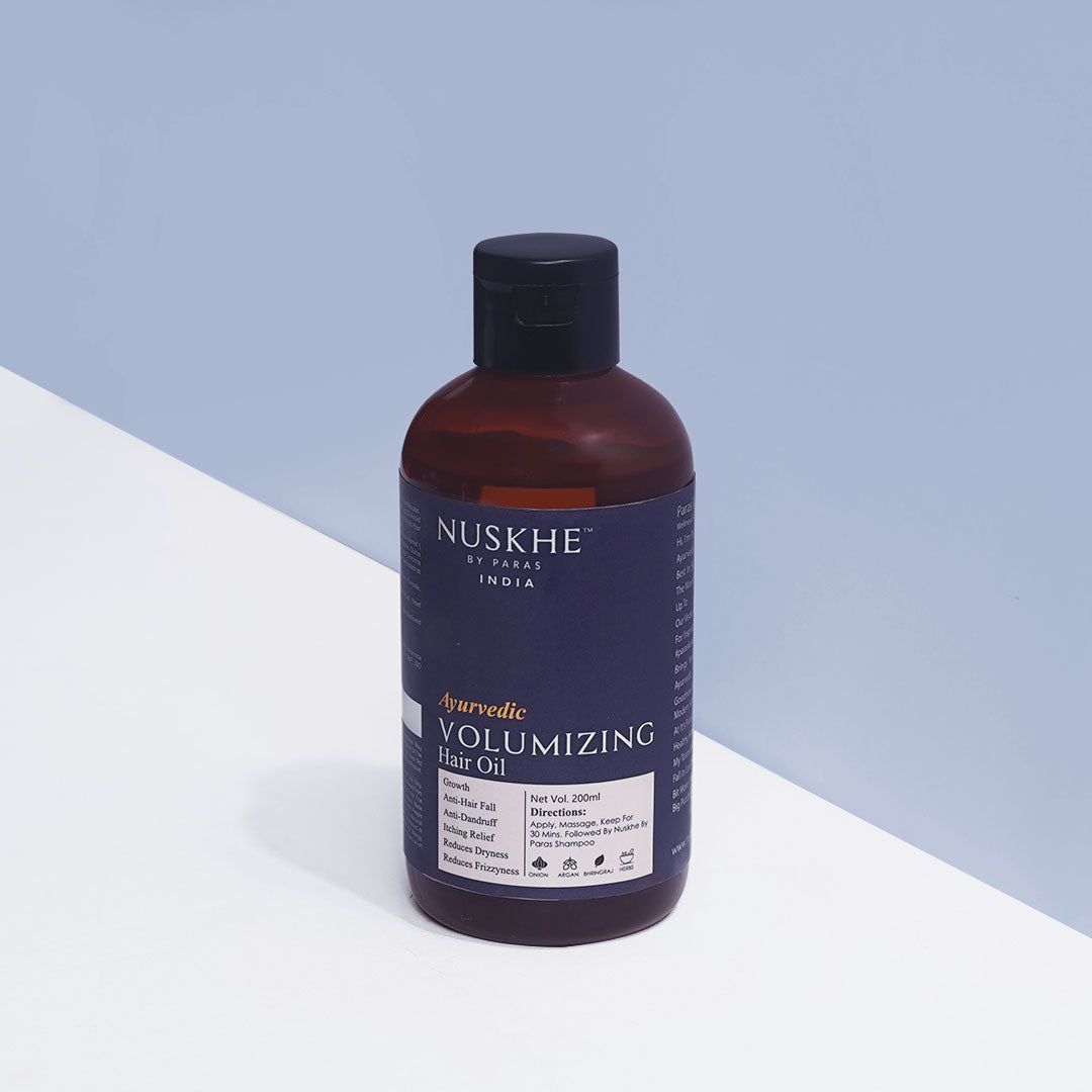 Nuskhe by Paras Ayurvedic Volumizing Hair Oil For Growth, Anti Hair Fall, Dryness, Dull Damaged Hair Repair & Anti Frizz ( 200 ml- Unisex)