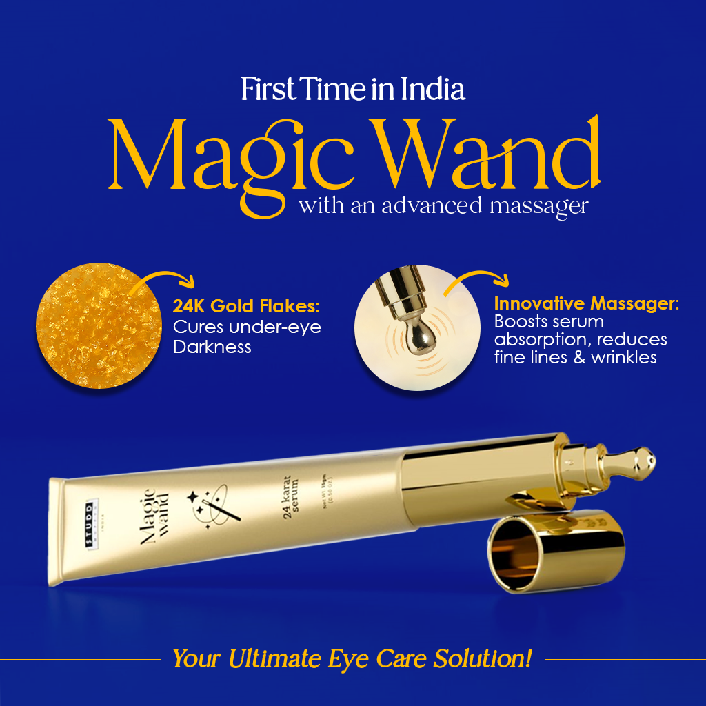 Magic Wand 24K Under-eye Serum with Massager