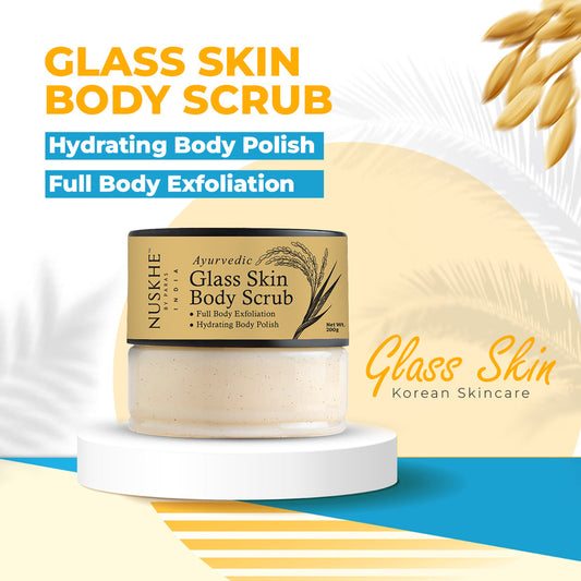 Ayurvedic Glass Skin Body Scrub I Pack of 2