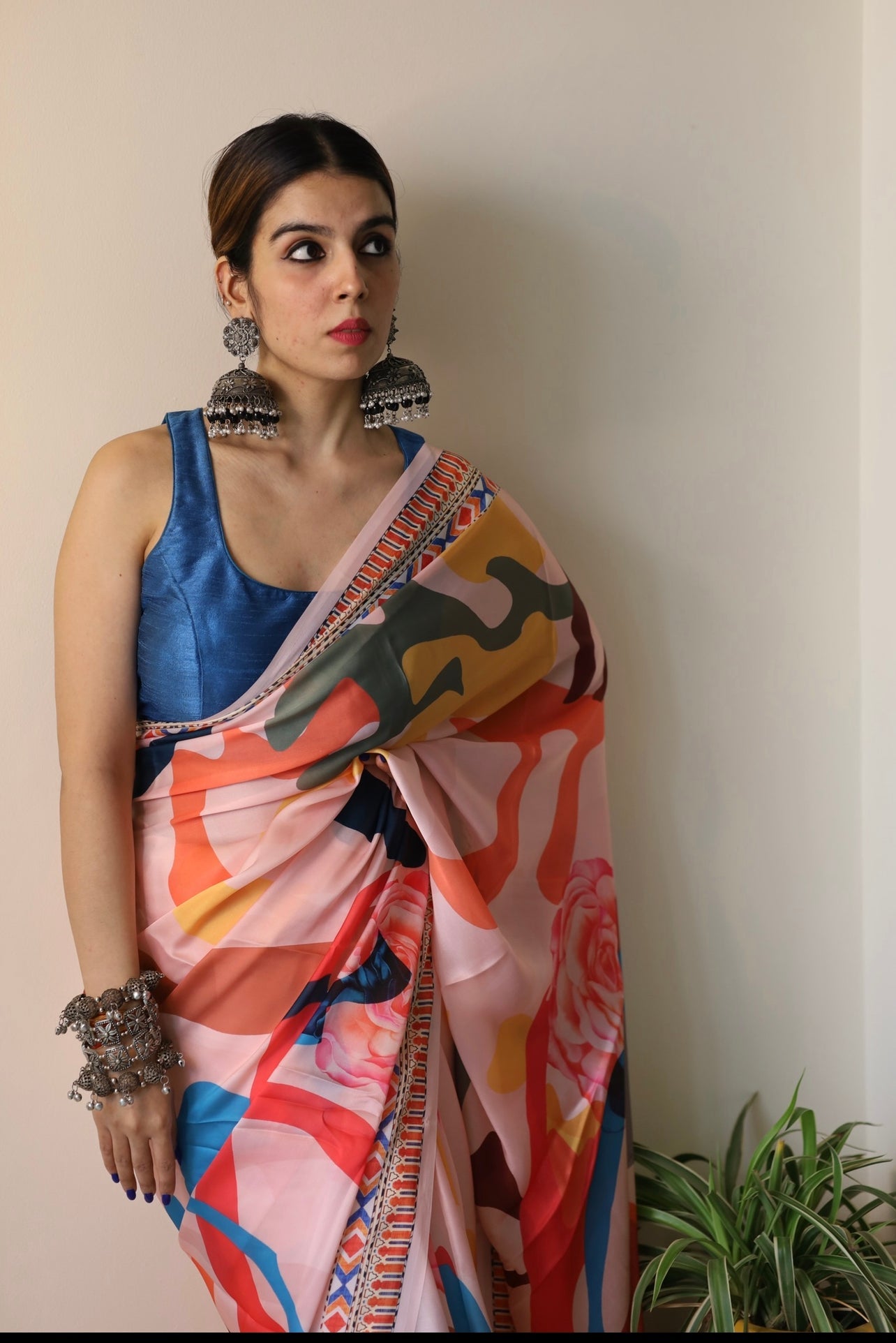 Titli - Satin Georgette Saree