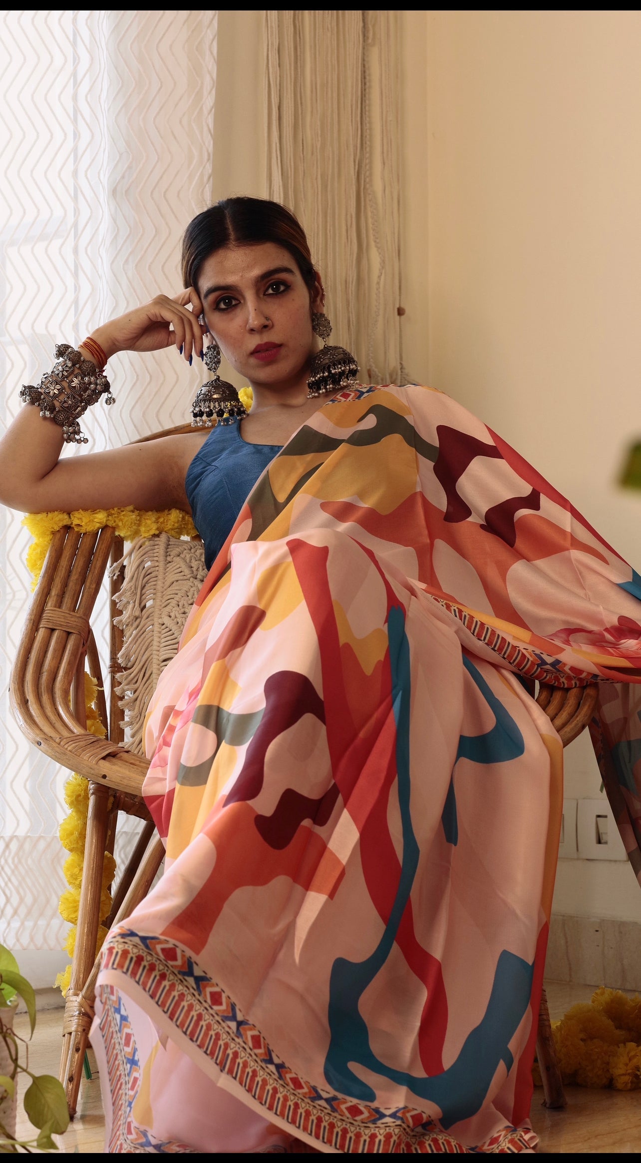 Titli - Satin Georgette Saree