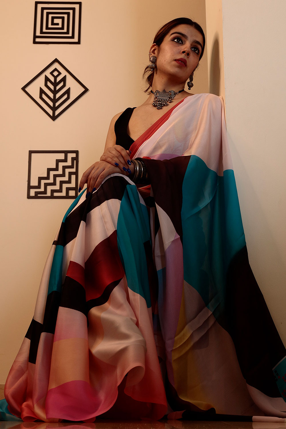 Atrangi - Satin Georgette Saree