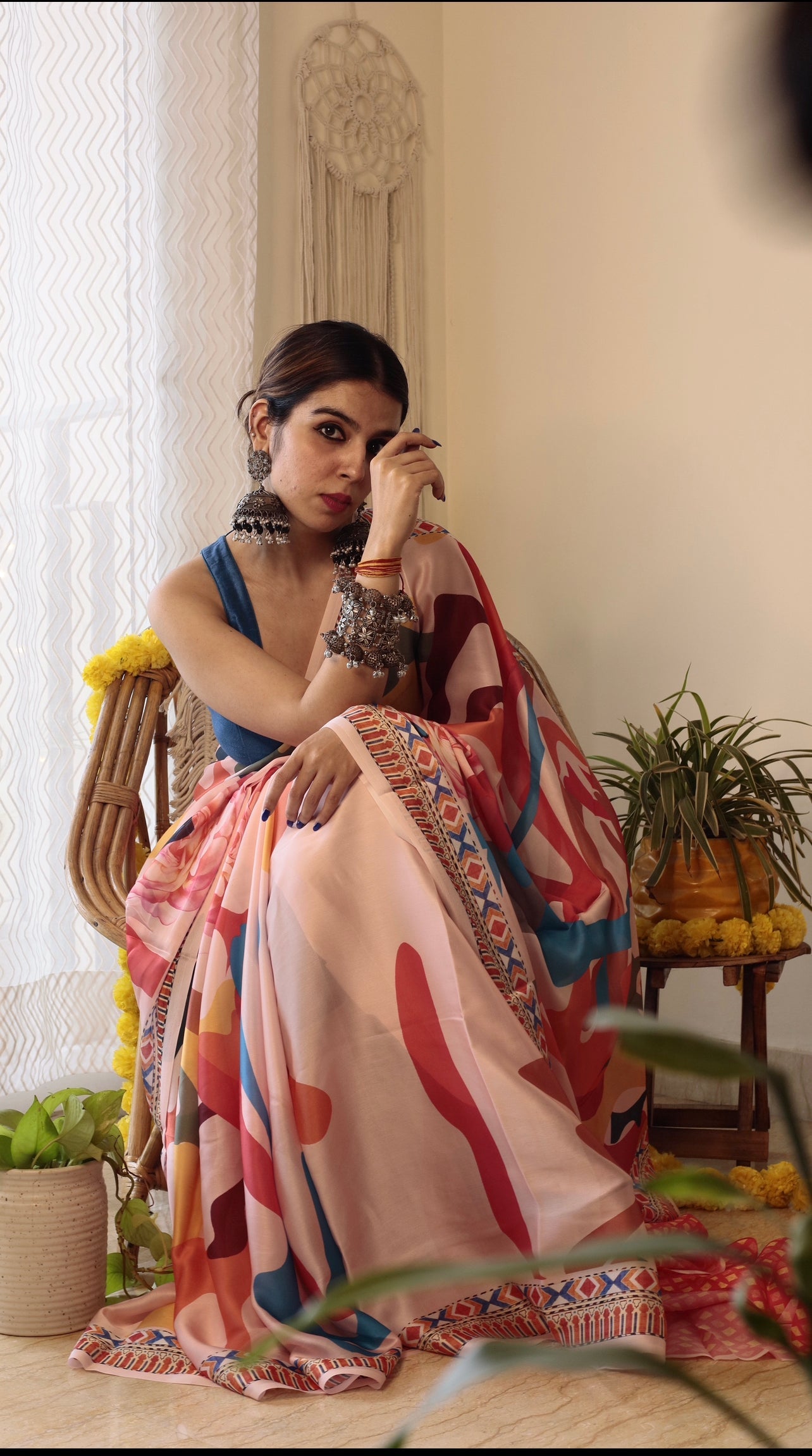 Titli - Satin Georgette Saree