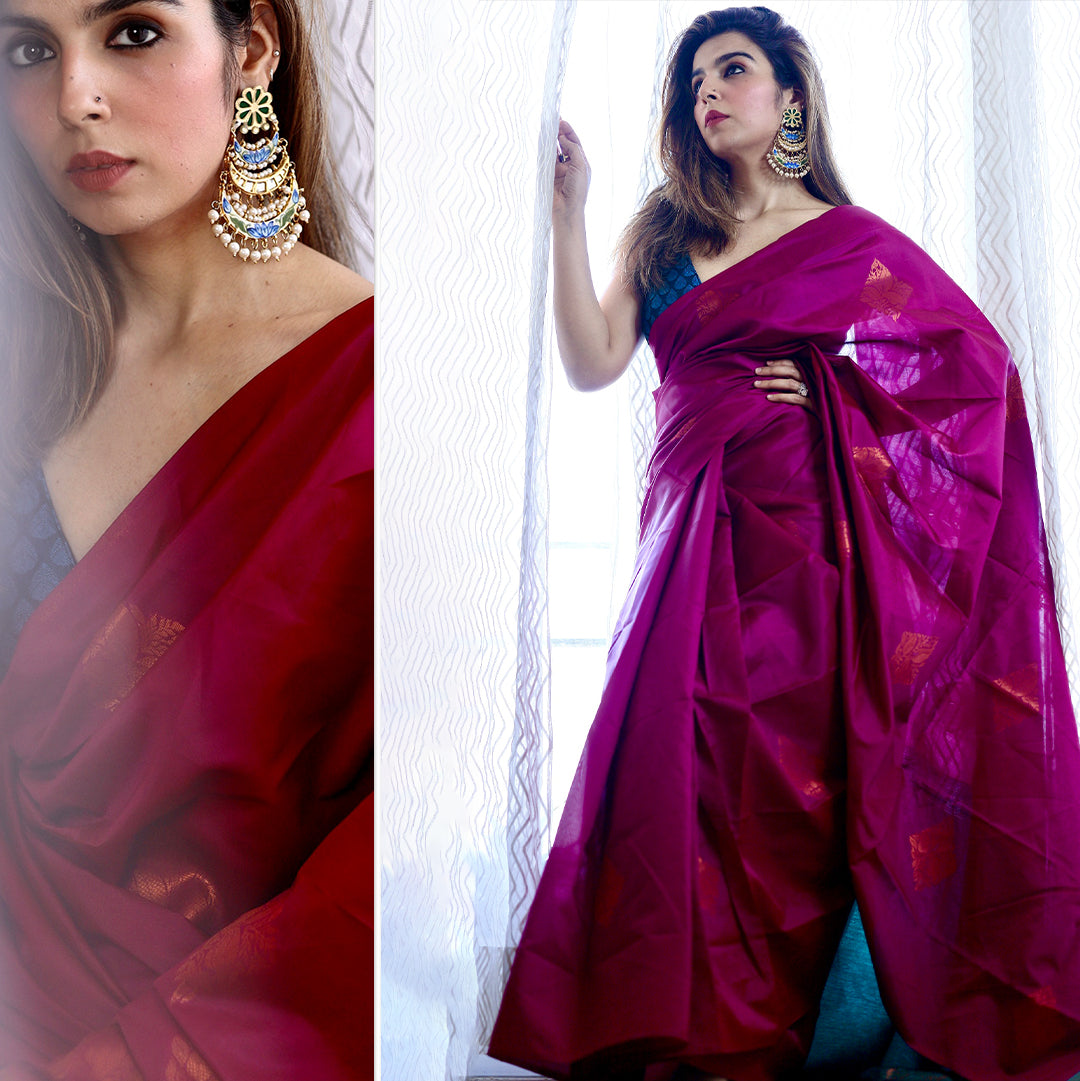 Varanasi I Banarasi Silk Saree I Hot Pink