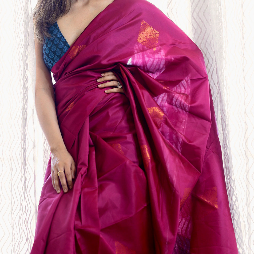 Varanasi I Banarasi Silk Saree I Hot Pink