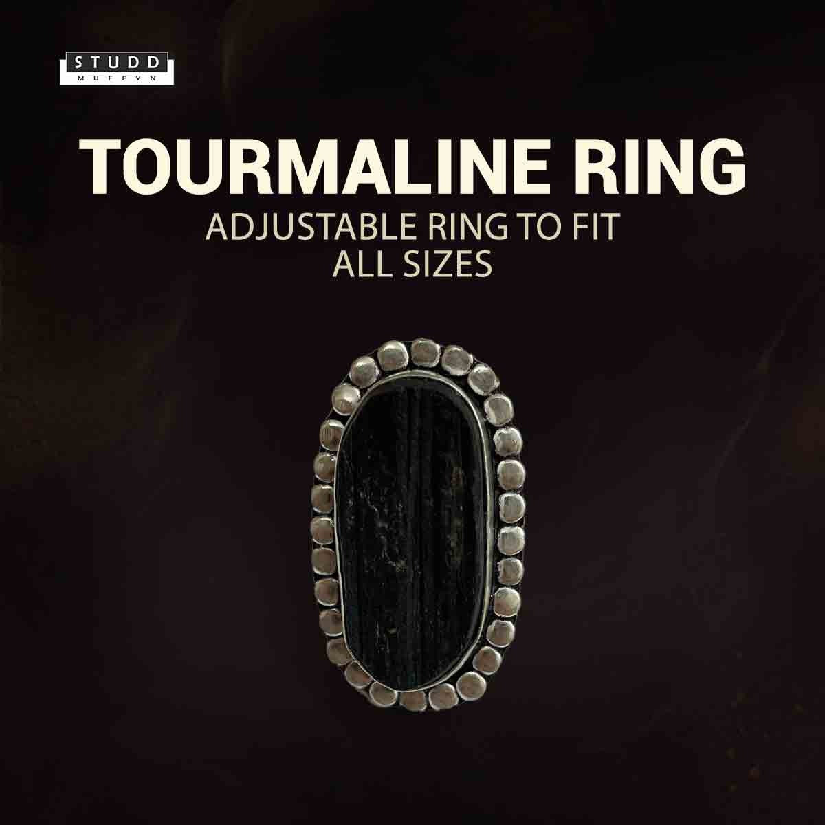 Gems Of Gratitude (Pyrite Stud Earrings + Black Tourmaline Ring)
