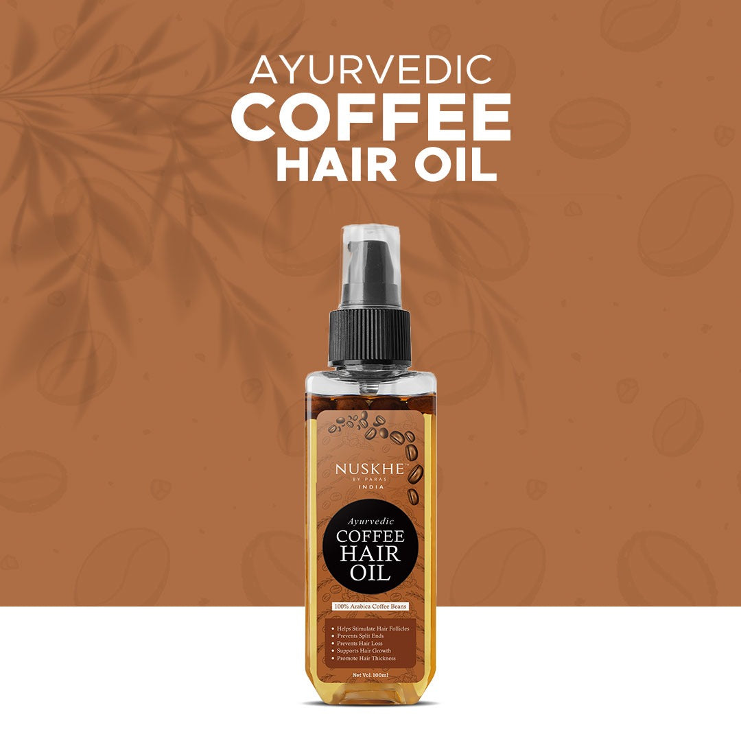 Arabic Ayurvedic Coffee Hair Oil For Dandruff Free Hair & Thickening 100ml