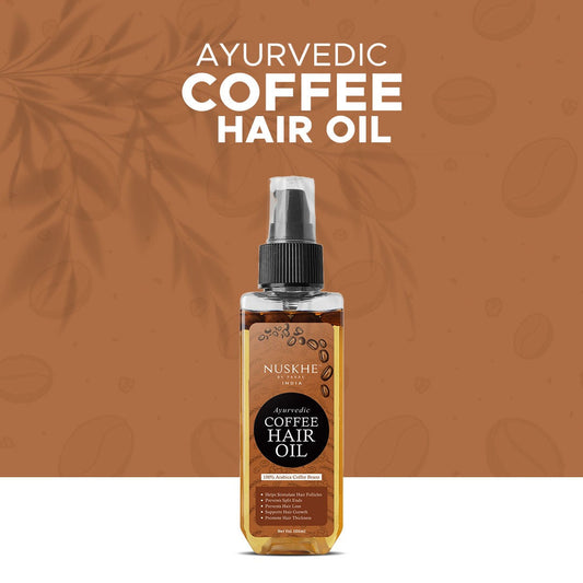 Arabic Ayurvedic Coffee Hair Oil For Dandruff Free Hair & Thickening 100ml