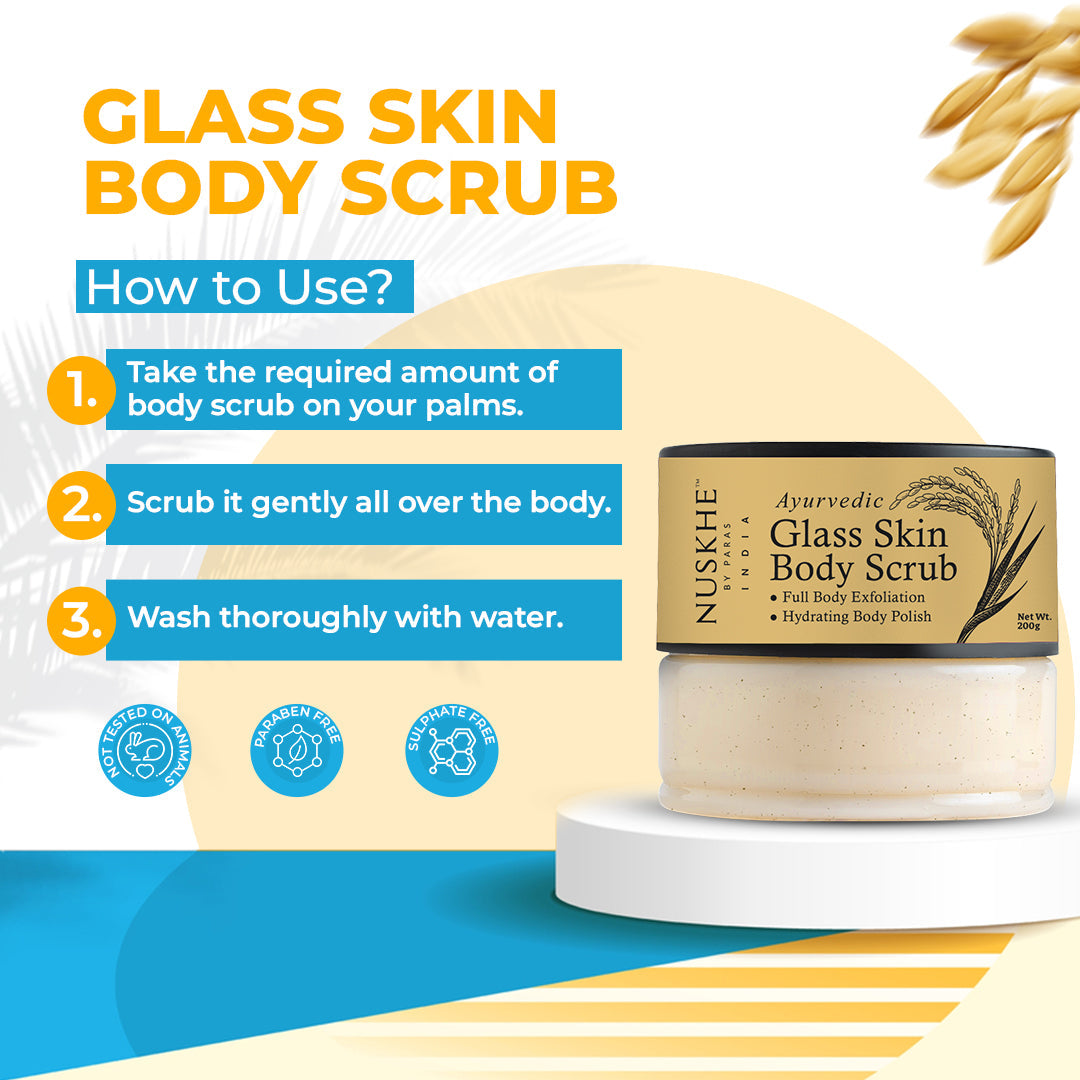 Ayurvedic Glass Skin Body Scrub